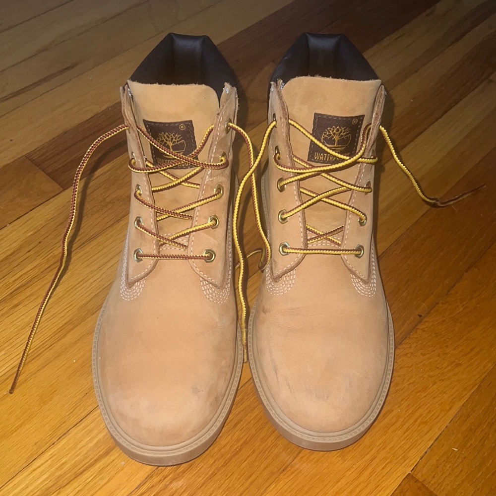Timberland boys waterproof boots-less than a year old&only worn handful of times